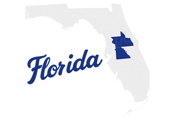 Central Florida Service Area Map – ScreensLux